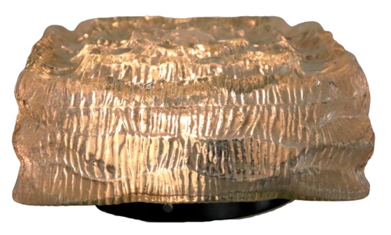 Image 1 of NOS new old stock lampe de plafond lampe de plafond en verre vintage