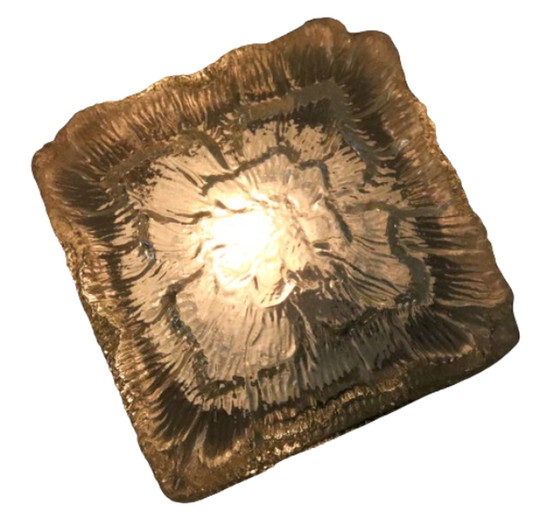 Image 1 of NOS new old stock lampe de plafond lampe de plafond en verre vintage