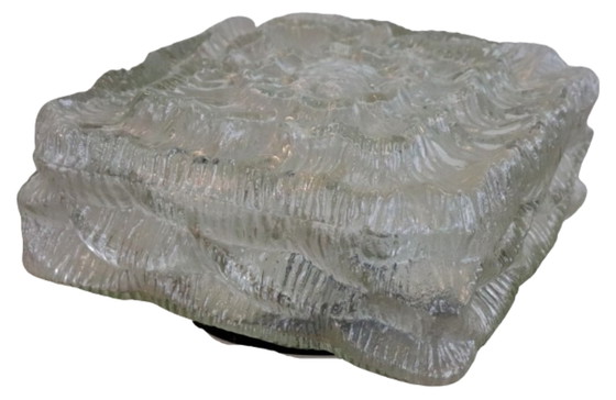 Image 1 of Lampada da soffitto in vetro vintage, nuova di zecca, in magazzino NOS