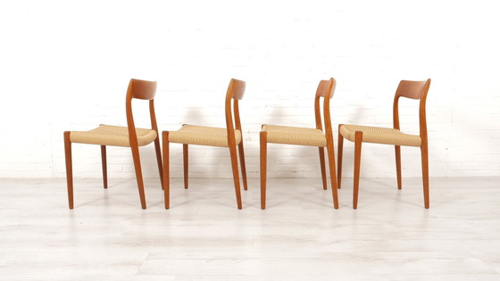 Image 1 of 4 X Vintage Dining Chairs | Niels Otto Møller | Model 77