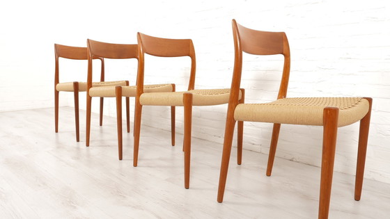 Image 1 of 4 X Vintage Dining Chairs | Niels Otto Møller | Model 77