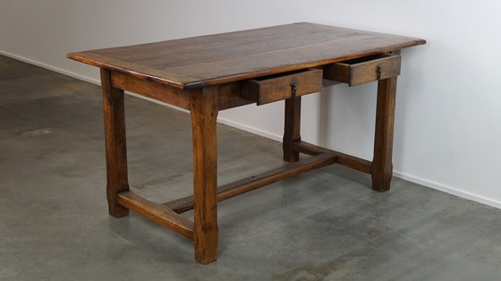 Image 1 of French dining table with 2 drawers