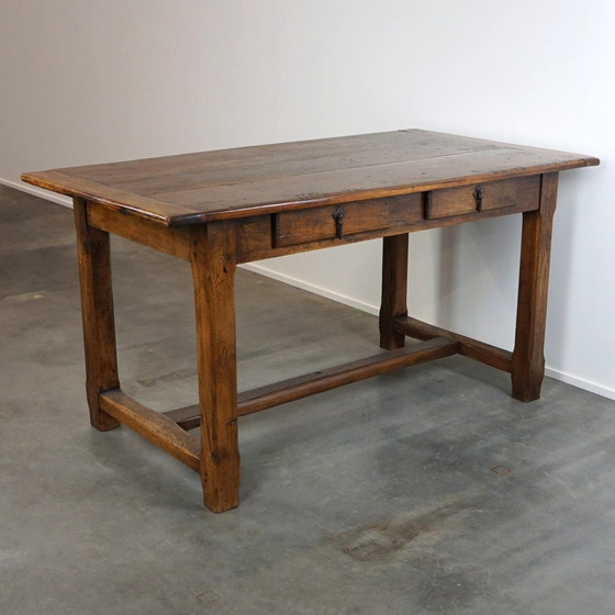 Image 1 of French dining table with 2 drawers