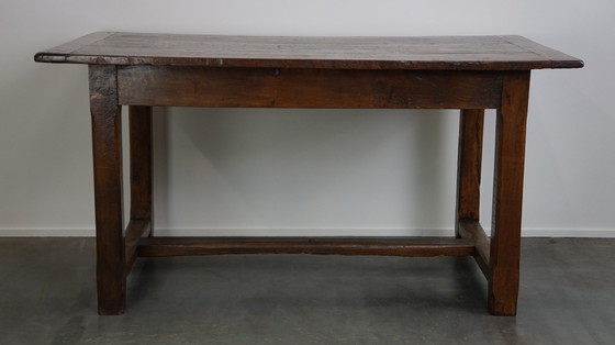 Image 1 of French dining table with 2 drawers