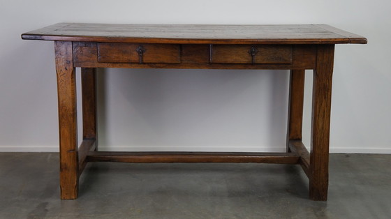 Image 1 of French dining table with 2 drawers