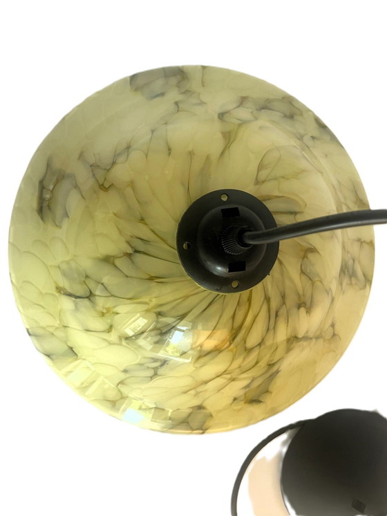 Image 1 of 2X Opaline Marbled Pendant Lamp