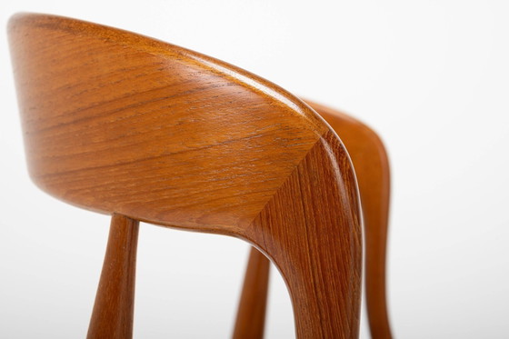 Image 1 of Model 16 Dining Chairs By Johannes Andersen For Uldum Mobelfabrik, Denmark, 1960S, Set Of 6