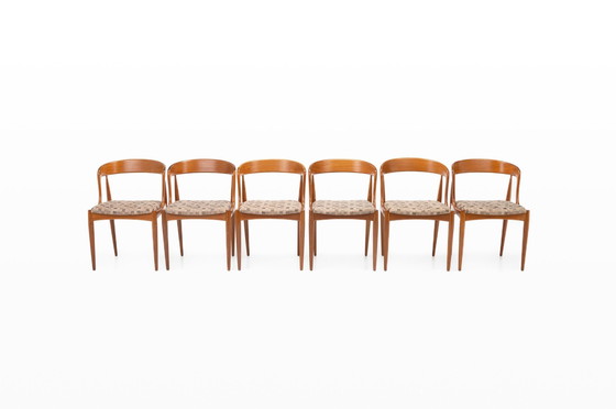 Image 1 of Model 16 Dining Chairs By Johannes Andersen For Uldum Mobelfabrik, Denmark, 1960S, Set Of 6