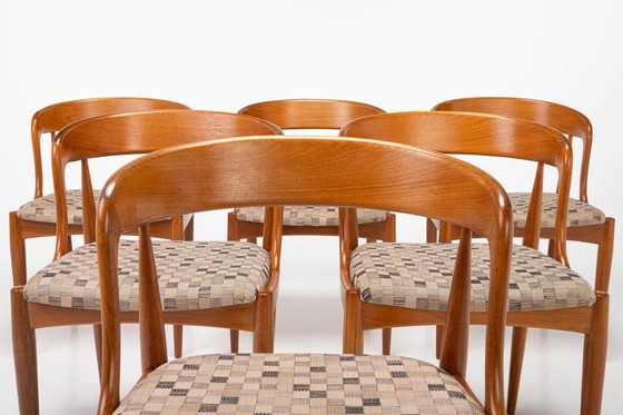 Image 1 of Model 16 Dining Chairs By Johannes Andersen For Uldum Mobelfabrik, Denmark, 1960S, Set Of 6