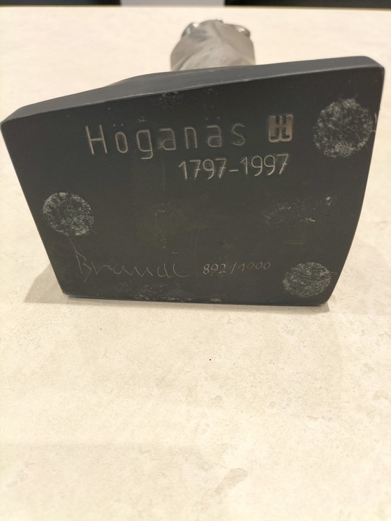 Image 1 of Hoganas Silver Cast Sculpture Signed Brandl