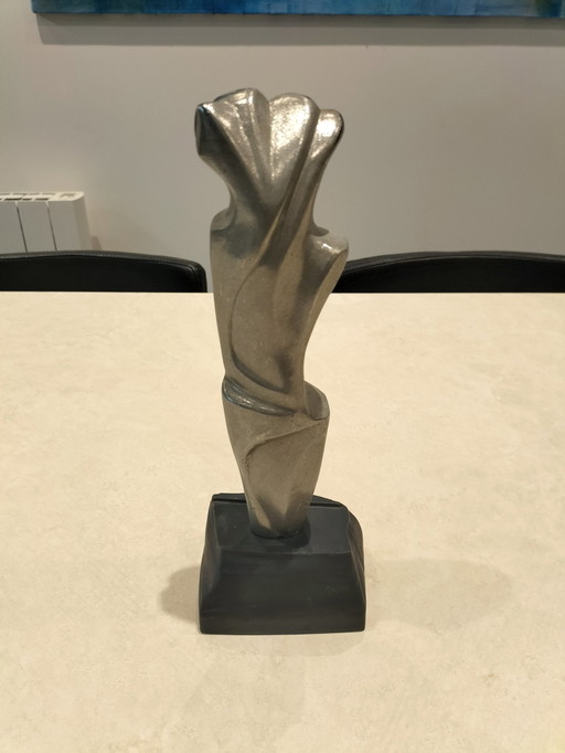 Hoganas Silver Cast Sculpture Signed Brandl