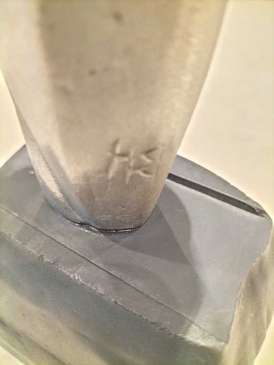 Image 1 of Hoganas Silver Cast Sculpture Signed Brandl