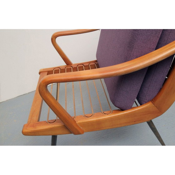 Image 1 of Poltrona Boomerang vintage in ciliegio, anni '50