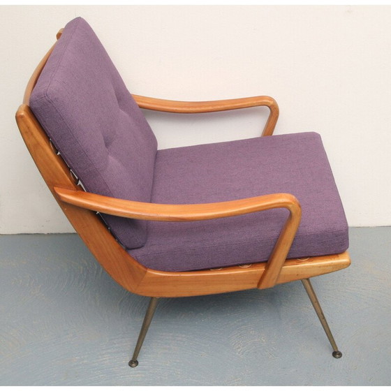 Image 1 of Poltrona Boomerang vintage in ciliegio, anni '50