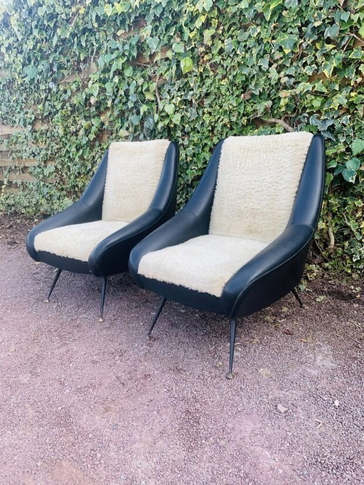Pair Of Vintage Armchairs