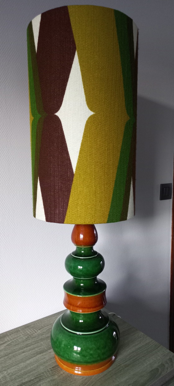 Image 1 of Vintage 70s ceramic floor lamp
