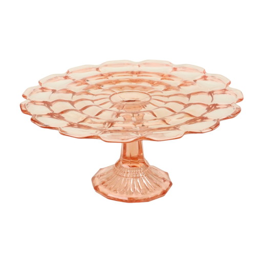 Art Deco Pink Rosaline Cake Dish