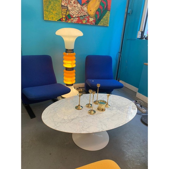 Image 1 of Set of 6 vintage F.W. brass candle holders, Denmark 1960