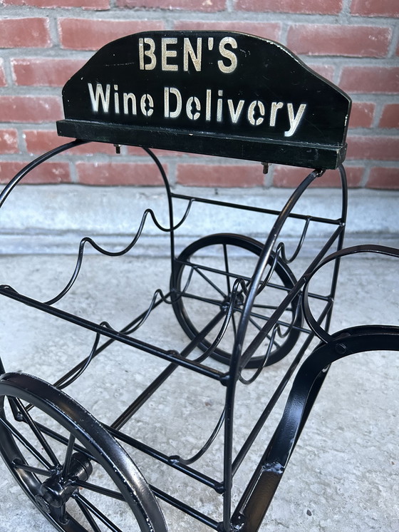 Image 1 of Antique Wine Bottle Holder Tricycle Bicycle