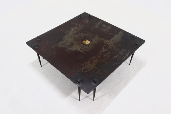 Image 1 of Brutalist Idir Mecibah For Smederij Moerman Belgium Coffee Table