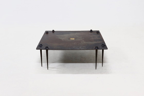 Image 1 of Brutalist Idir Mecibah For Smederij Moerman Belgium Coffee Table