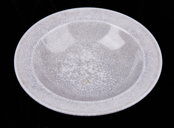 Image 1 of Porcelain plate with Craquele glaze by KPM Berlin