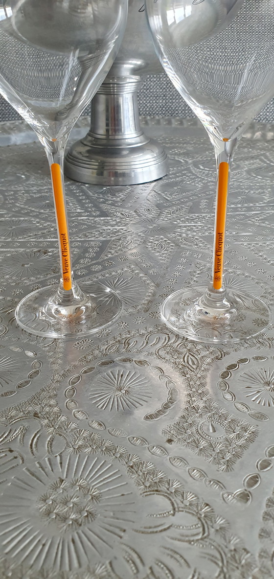 Image 1 of 23x Champagne glasses from mumm to Veuve Clicquot