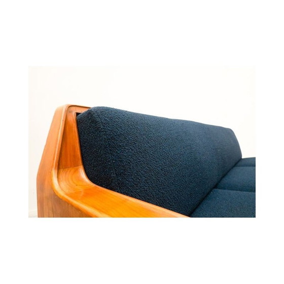 Image 1 of Mid-century blue sofa by Melchiorre Bega, Italy 1950s
