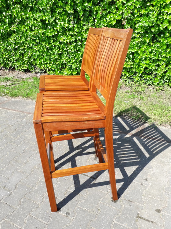 Image 1 of 2 Gloster teak bar chairs