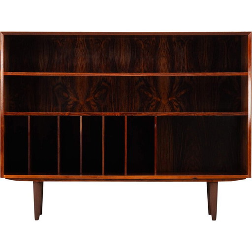 Vintage rosewood veneer bookcase for Brouer Mobelfabrik, Denmark 1960