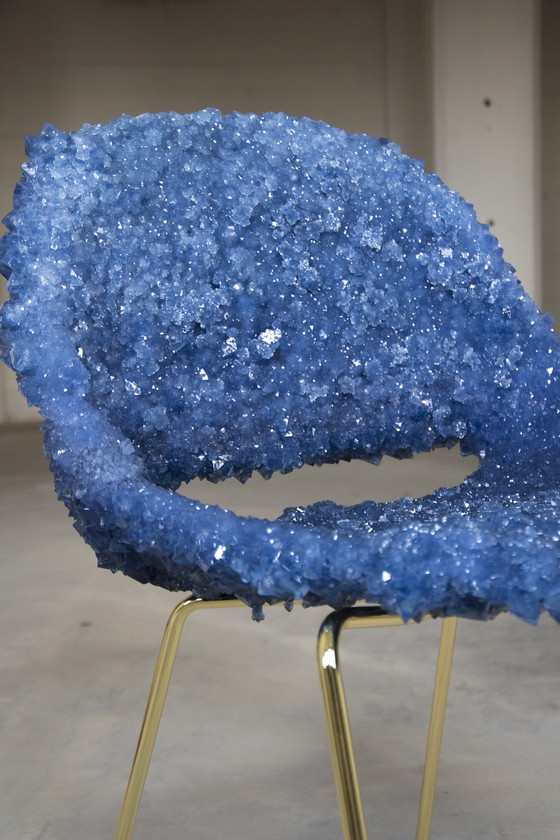 Image 1 of Crystallized mid-century chair Isaac Monté