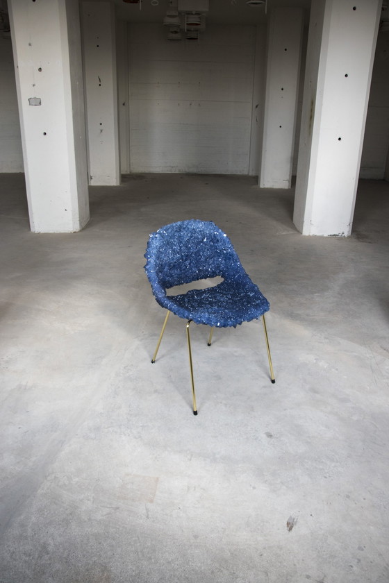 Image 1 of Crystallized mid-century chair Isaac Monté