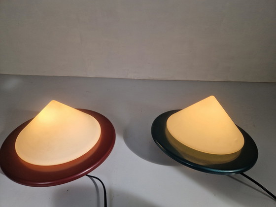 Image 1 of Two Postmodern Cone Shaped Lamps