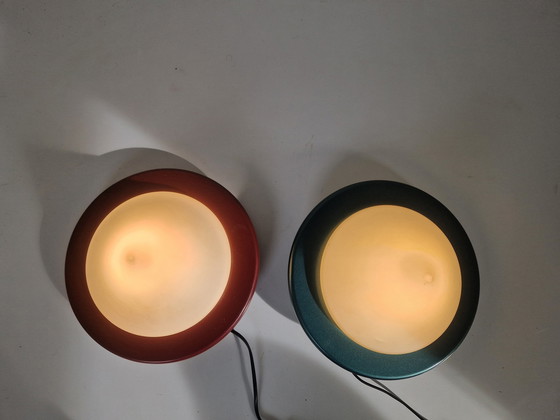 Image 1 of Two Postmodern Cone Shaped Lamps