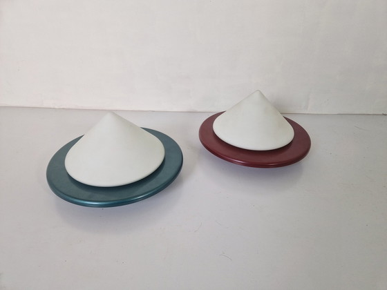 Image 1 of Two Postmodern Cone Shaped Lamps