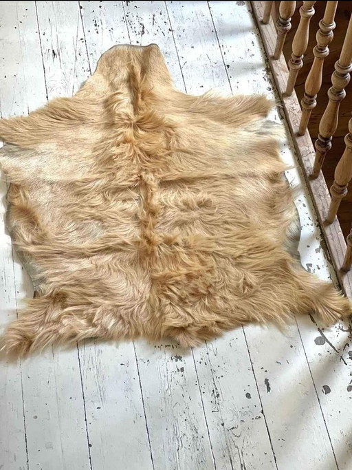 Goatskin rug