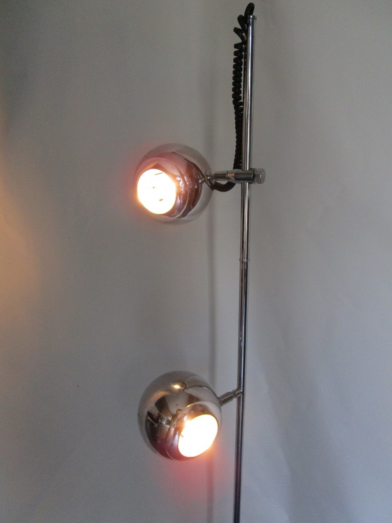 Image 1 of Seventies Chrome "Eyeball Lamp