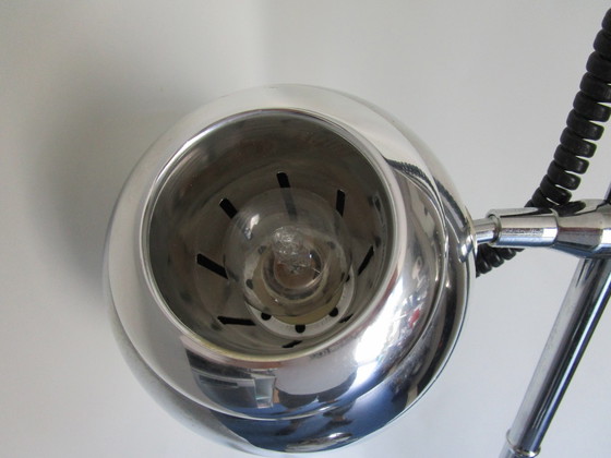 Image 1 of Seventies Chrome "Eyeball Lamp