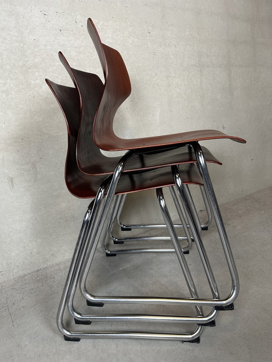 Image 1 of 3X Pagholz Flötotto Chairs - Brown