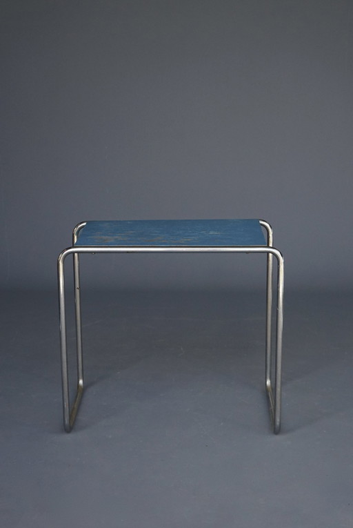 Early Production Tubular Frame Side Table By Willem H.Gispen