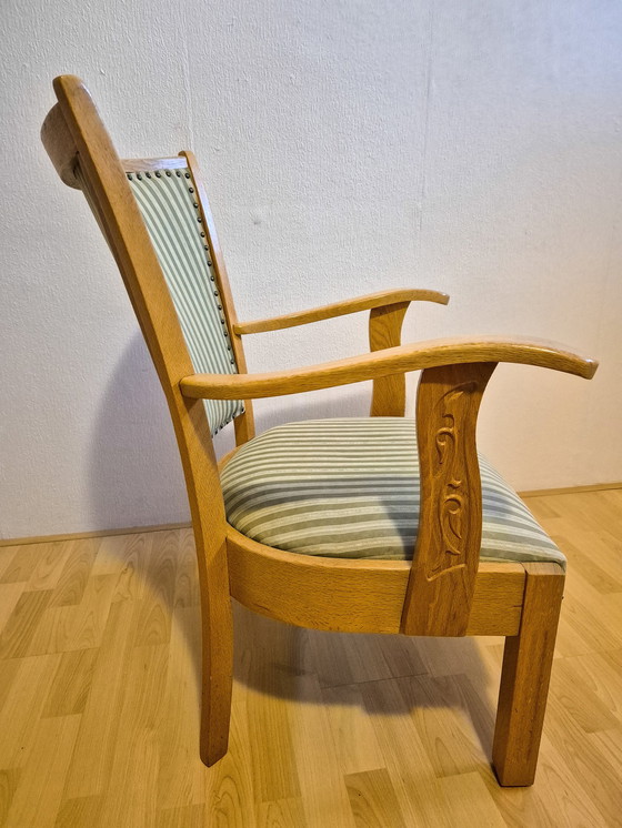 Image 1 of Vitage Light Oak Seat Chair