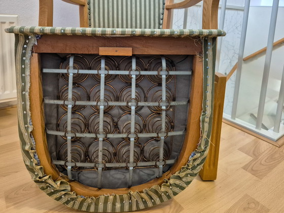 Image 1 of Vitage Light Oak Seat Chair