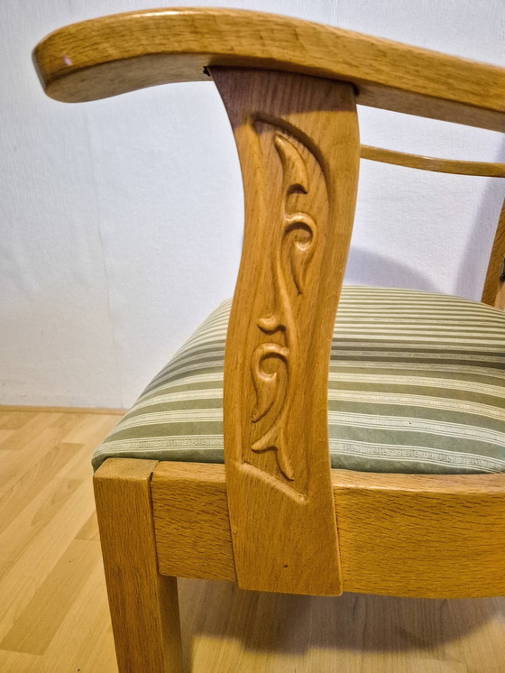 Image 1 of Vitage Light Oak Seat Chair