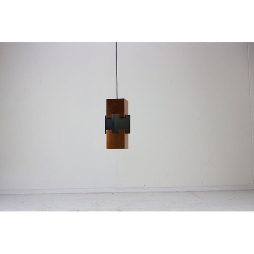 Vintage hanging lamp Kubus by Jo Hammerborg for Fog & Morup Denmark