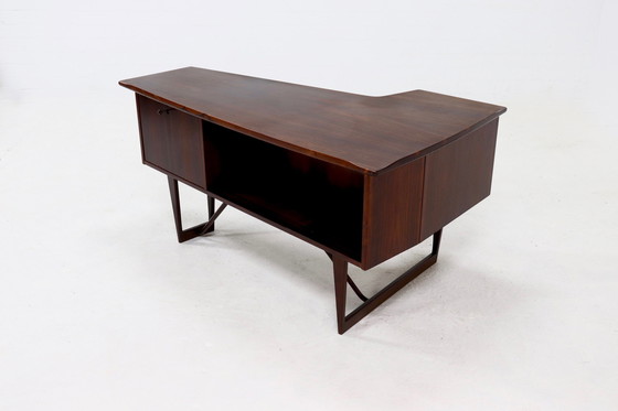 Image 1 of Vintage Peter Løvig Nielsen For Hedensted Møbelfabrik Denmark Boomerang Desk 