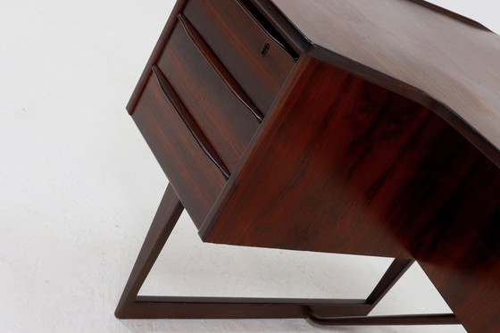 Image 1 of Vintage Peter Løvig Nielsen For Hedensted Møbelfabrik Denmark Boomerang Desk 