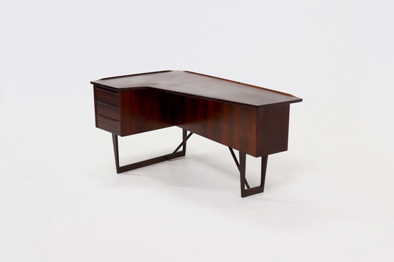 Image 1 of Vintage Peter Løvig Nielsen For Hedensted Møbelfabrik Denmark Boomerang Desk 