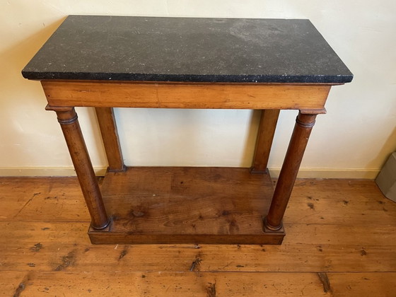 Image 1 of Trumeau Sidetable Wall Table Empire Antique French