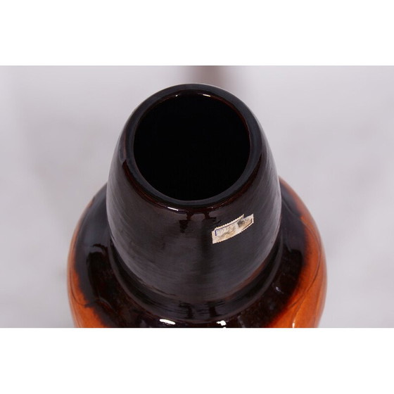 Image 1 of Jarrón de cerámica vidriada de mediados de siglo, Chequia, década de 1950