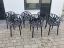 6x Vitra Vegetal chairs